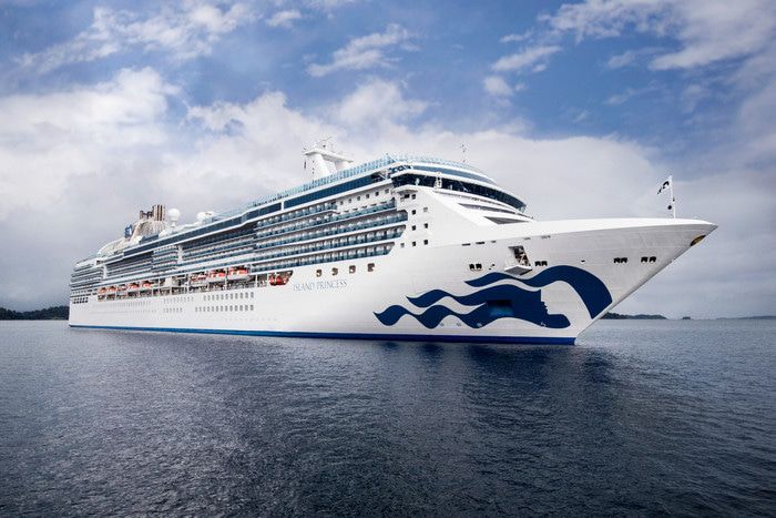 A photo of the Island Princess cruise ship